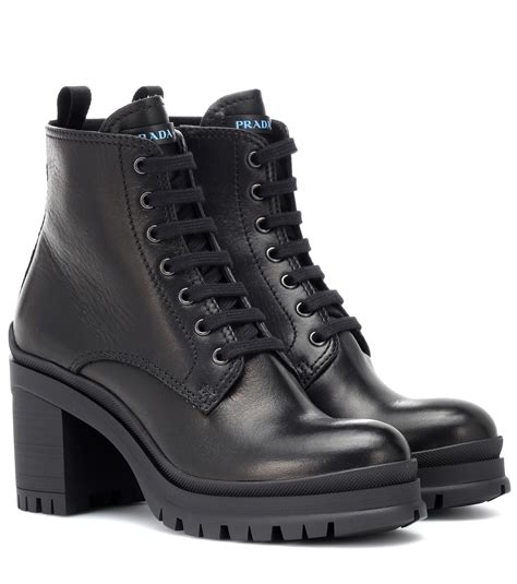 prada boots thigh high|prada 55 leather ankle boots.